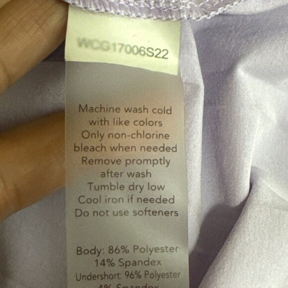 Calia by Carrie Underwood Women's XXL Pleated Back Skort Lavender EUC - Picture 9 of 12